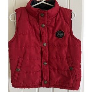 Lucky Brand Baby Quilted Puffer Vest Red Size 24M Toddler Winter Outerwear